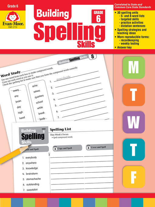 Title details for Building Spelling Skills, Grade 6 by Evan-Moor Educational Publishers - Available